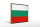 Holzschild Flagge Bulgariens 40x30cm Retro Flag Bulgaria