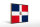 Holzschild Flagge Dominikanische Republik 40x30cm Retro