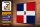 Holzschild Flagge Dominikanische Republik 40x30cm Retro