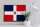 Holzschild Flagge Dominikanische Republik 40x30cm Retro
