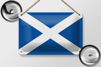 Blechschild Flagge Schottlands 18x12cm Flag of Scotland Dekoration