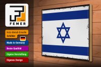 Holzschild Flagge Israels 40x30cm Retro Flag of Israel