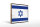 Holzschild Flagge Israels 40x30cm Retro Flag of Israel