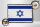 Holzschild Flagge Israels 40x30cm Retro Flag of Israel