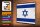 Holzschild Flagge Israels 40x30cm Retro Flag of Israel