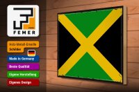 Holzschild Flagge Jamaikas 40x30cm Retro Flag of Jamaica