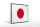 Holzschild Flagge Japans 40x30cm Retro Flag of Japan