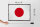 Holzschild Flagge Japans 40x30cm Retro Flag of Japan