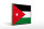 Holzschild Flagge Jordaniens 40x30cm Retro Flag of Jordan