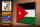 Holzschild Flagge Jordaniens 40x30cm Retro Flag of Jordan