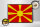 Holzschild Flagge Mazedoniens 40x30cm Retro Flag Macedonia