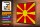 Holzschild Flagge Mazedoniens 40x30cm Retro Flag Macedonia