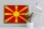 Holzschild Flagge Mazedoniens 40x30cm Retro Flag Macedonia