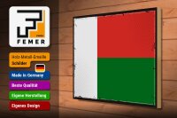 Holzschild Flagge Madagaskars 40x30cm Retro Madagascar