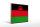 Holzschild Flagge Malawis 40x30cm Retro Flag of Malawi
