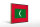 Holzschild Flagge Malediven 40x30cm Retro Flag Maldives