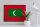 Holzschild Flagge Malediven 40x30cm Retro Flag Maldives