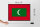 Holzschild Flagge Malediven 40x30cm Retro Flag Maldives