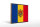 Holzschild Flagge Moldau 40x30cm Retro Flag of Moldova