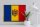 Holzschild Flagge Moldau 40x30cm Retro Flag of Moldova