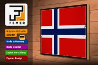 Holzschild Flagge Norwegens 40x30cm Retro Flag Norway
