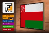 Holzschild Flagge Omans 40x30cm Retro Flag of Oman