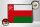 Holzschild Flagge Omans 40x30cm Retro Flag of Oman