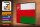 Holzschild Flagge Omans 40x30cm Retro Flag of Oman