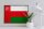 Holzschild Flagge Omans 40x30cm Retro Flag of Oman