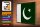 Holzschild Flagge Pakistans 40x30cm Retro Flag of Pakistan