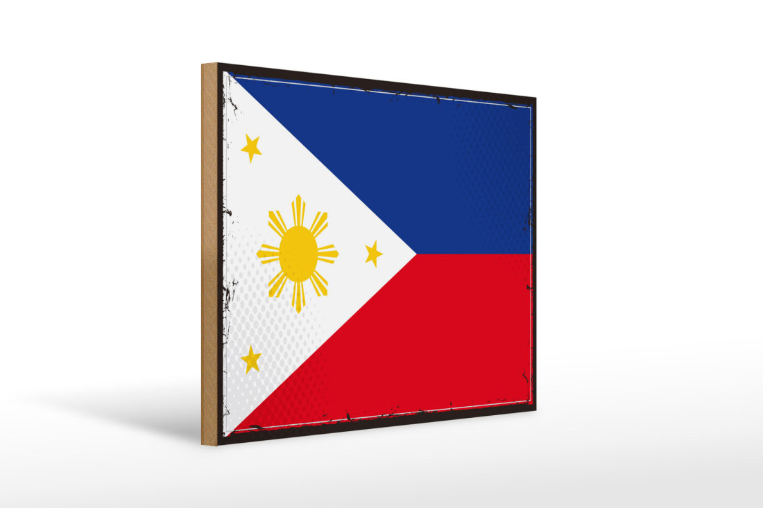 FLAGWIN Philippinen-Flagge – 7,6 X 12,7 Cm, Bestickt, Aus 210D Nylon, Mit Messingösen