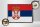 Holzschild Flagge Serbiens 40x30cm Retro Flag of Serbia