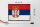 Holzschild Flagge Serbiens 40x30cm Retro Flag of Serbia