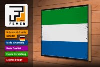 Holzschild Flagge Sierra Leones 40x30cm Retro Sierra Leone