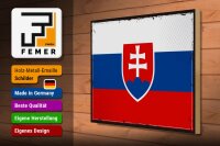 Holzschild Flagge Slowakei 40x30cm Retro Flag of Slovakia