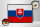 Holzschild Flagge Slowakei 40x30cm Retro Flag of Slovakia