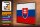 Holzschild Flagge Slowakei 40x30cm Retro Flag of Slovakia