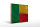 Holzschild Flagge Benins 40x30cm Flag of Benin Rost