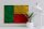 Holzschild Flagge Benins 40x30cm Flag of Benin Rost