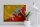 Holzschild Flagge Bhutans 40x30cm Flag of Bhutan Rost