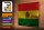Holzschild Flagge Boliviens 40x30cm Flag of Bolivia Rost