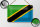 Blechschild Flagge Tansanias 18x12cm Flag of Tanzania Dekoration