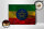 Holzschild Flagge Äthiopien 40x30cm Flag Ethiopia Rost