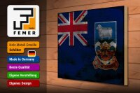 Holzschild Flagge Falklandinseln 40x30cm Flag Rost