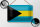 Blechschild Flagge Bahamas 18x12cm Flag of the Bahamas Dekoration
