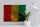 Holzschild Flagge Guinea 40x30cm Flag of Guinea Rost