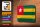 Blechschild Flagge Togos 18x12cm Flag of Togo Dekoration