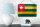 Blechschild Flagge Togos 18x12cm Flag of Togo Dekoration