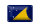 Blechschild Flagge Tokelaus 18x12cm Flag of Tokelau Dekoration