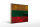 Holzschild Flagge Litauen 40x30cm Flag of Lithuania Rost